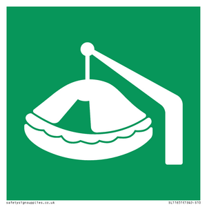 E039 safe condition davit launched liferaft